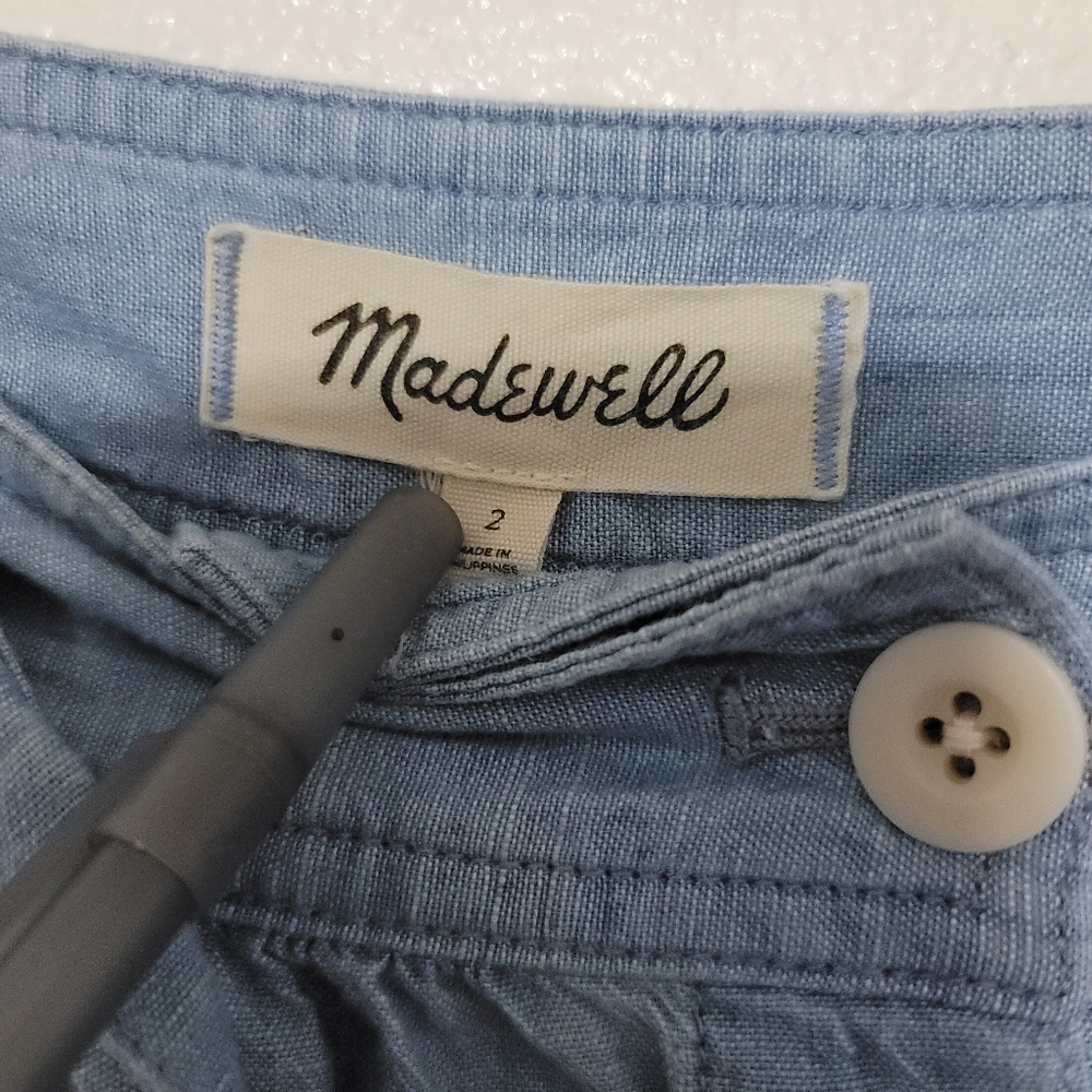 Madewell Tie Palisade Button-Front Midi Skirt - Picture 11 of 11